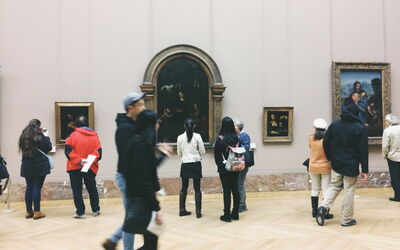Da Vinci's "Virgin of the Rocks" in the Louvre