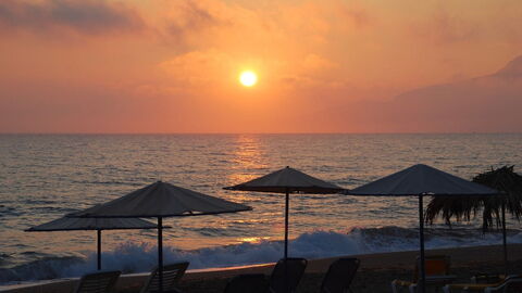 A sunset in Crete