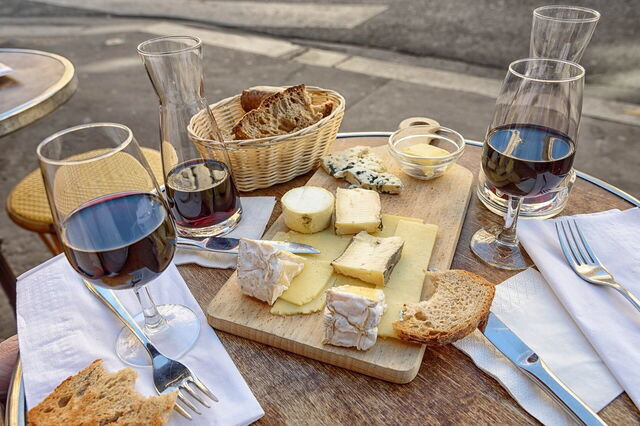Wine and cheese
