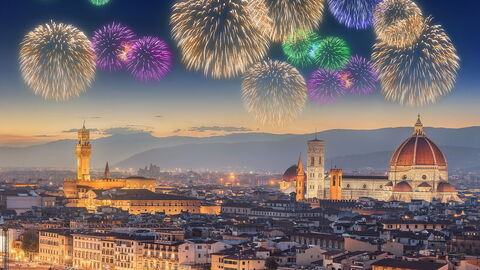 Fireworks over Florence