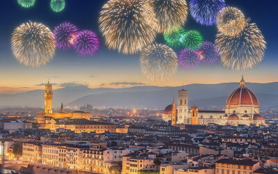 Fireworks over Florence