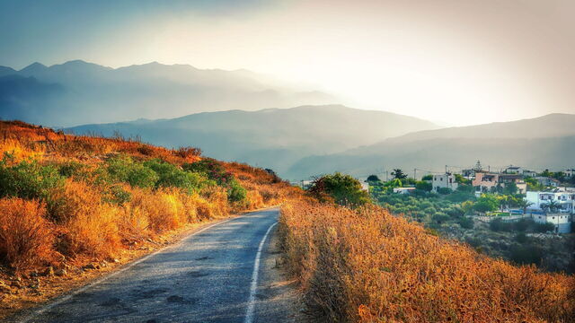 A country road in Crete