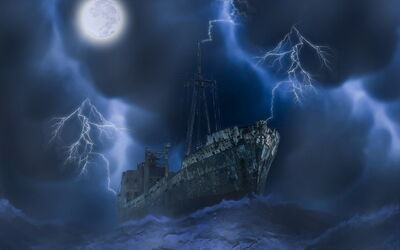 Spooky shipwreck