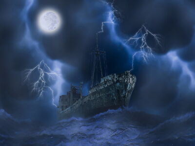 Spooky shipwreck