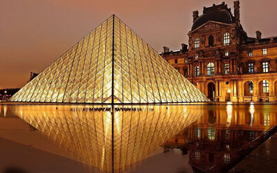 Exterior of the Louvre