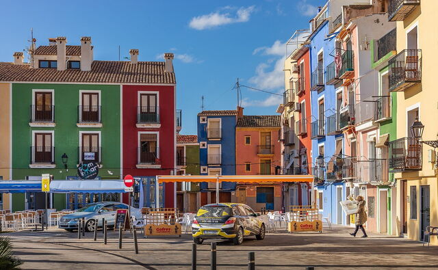 Colourful buildings of Villajoyosa
