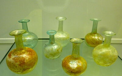 Glass bottles, Museum of Ancient Glass