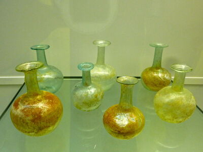 Glass bottles, Museum of Ancient Glass
