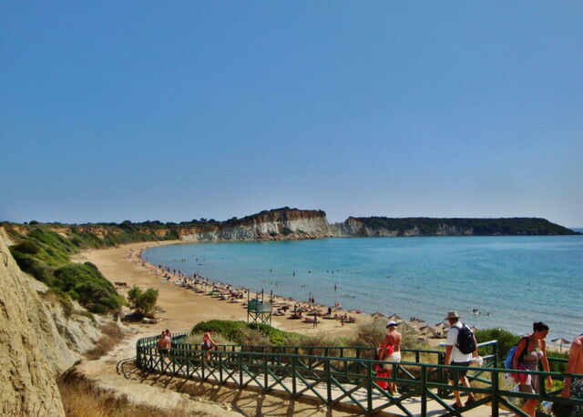 Path down to Gerakas Beach