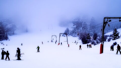Skiing in Greece