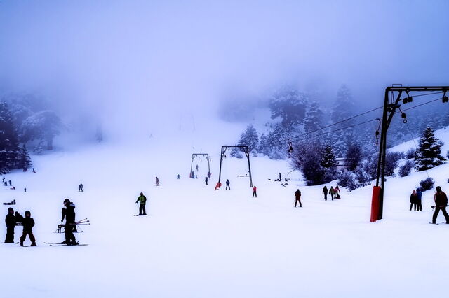 Skiing in Greece