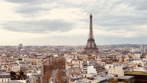 View of the Eiffel Tower in Autumn