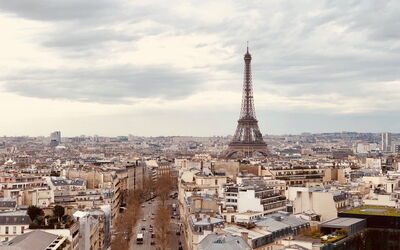 View of the Eiffel Tower in Autumn