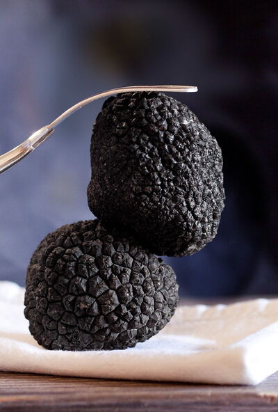 Truffles on a plate