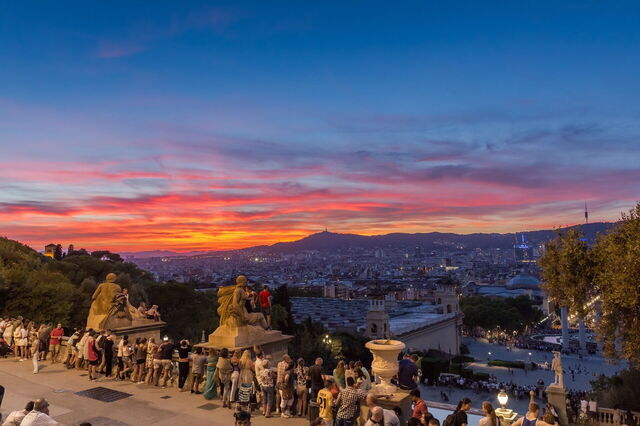 Sunset in Barcelona