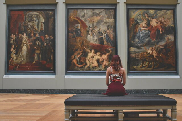 Woman in the Louvre