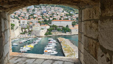 The marina in Dubrovnik