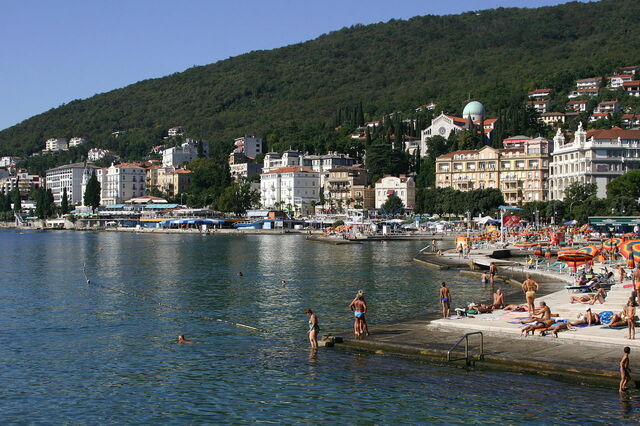 Swimming in Opatija