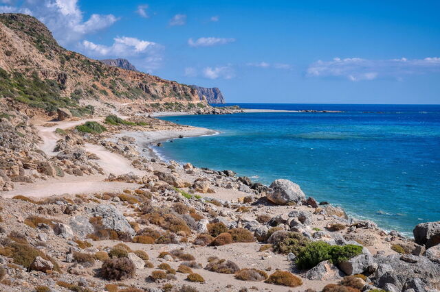 The coast in Crete