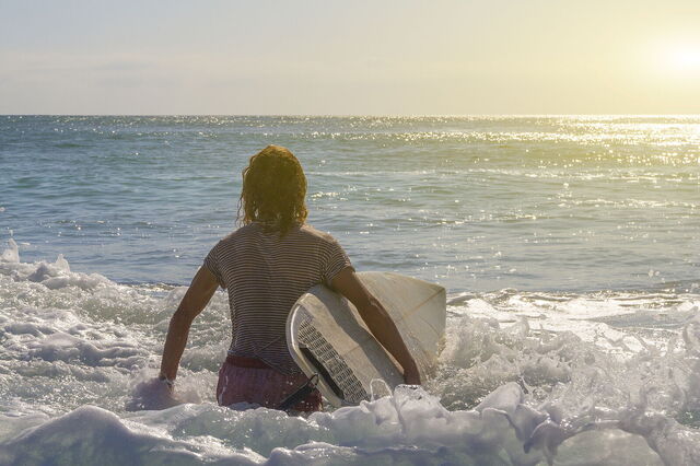 Surfing in Anglet
