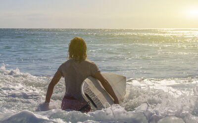 Surfing in Anglet