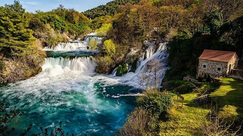 A waterfall in Krka