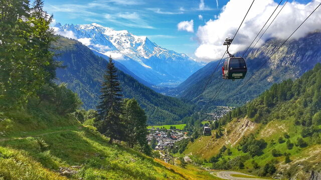 Chamonix, cable car