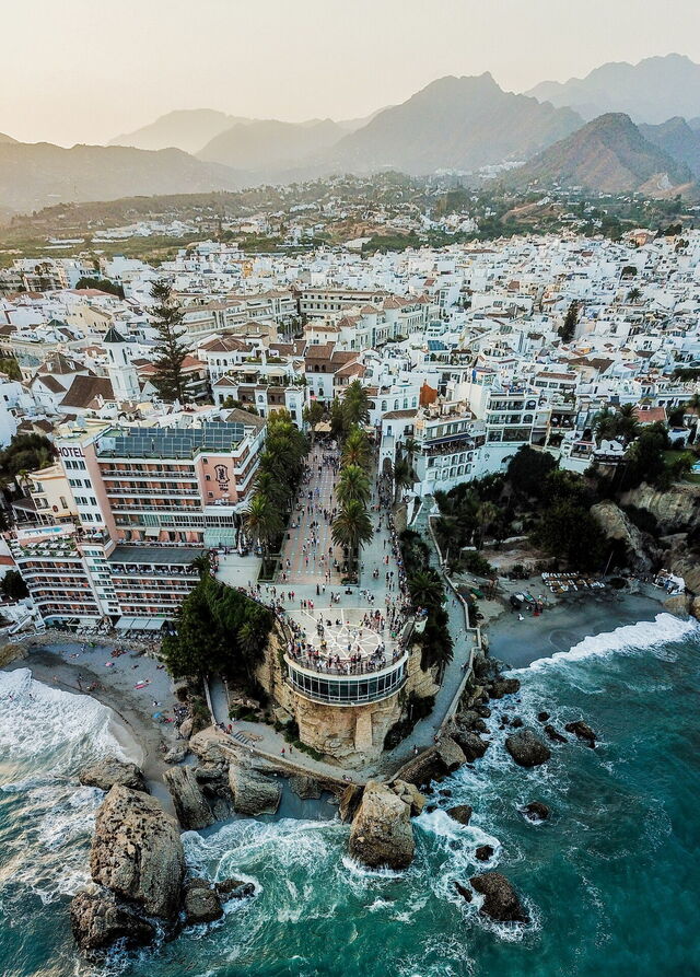 Sunset over Nerja
