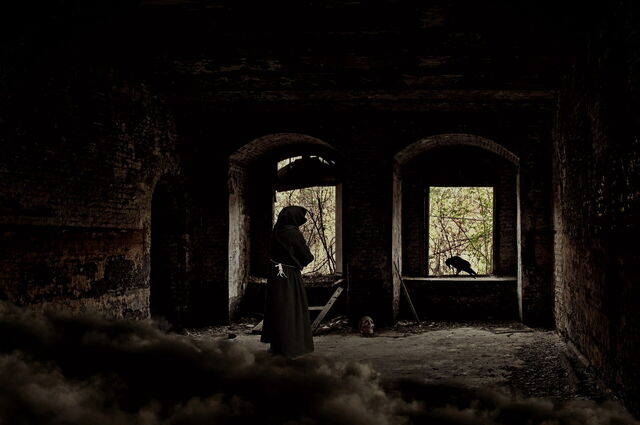 Ghost of a monk