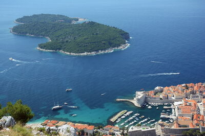 View over Dubrovnik and Lokrum