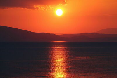 Sunset view from Villa Gustav