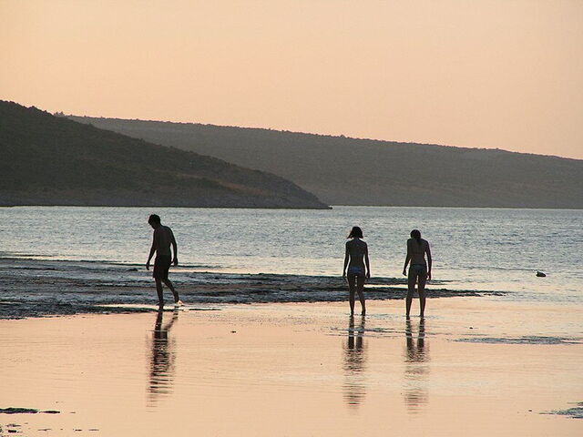 A beach in Zadar