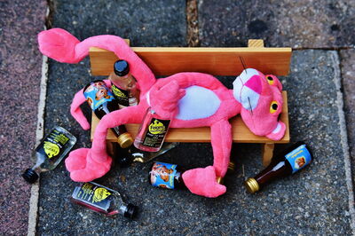 The Pink Panther had a few too many...