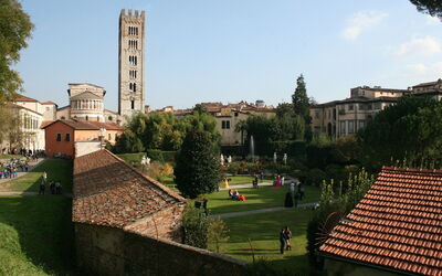 View of Lucca from Walls