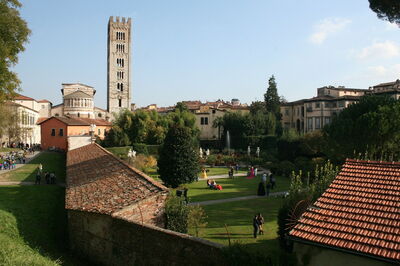 View of Lucca from Walls