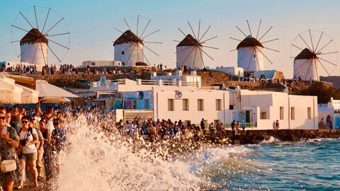 The seafront of Chora