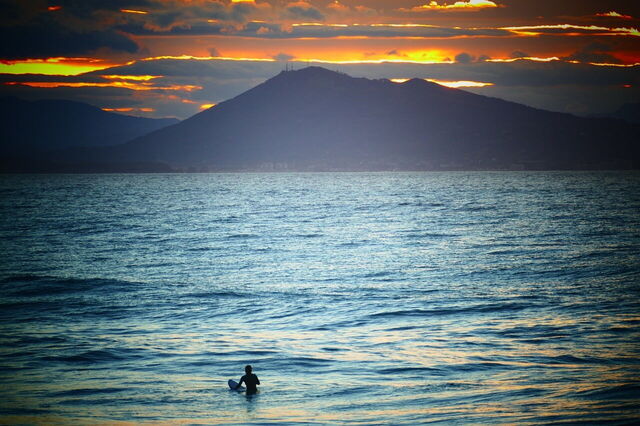 Sunset at Biarritz