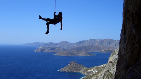 Climbing in Kalymnos