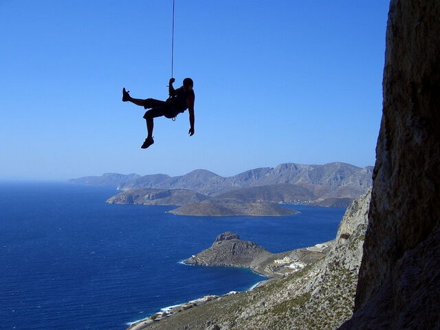 Climbing in Kalymnos