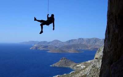 Climbing in Kalymnos