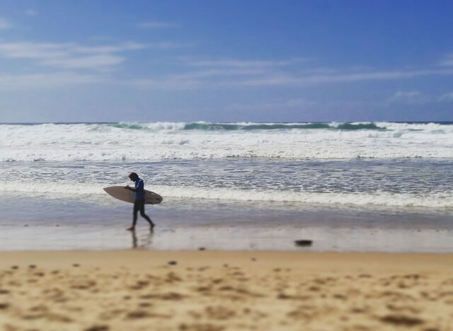 A surfer in Lacanau