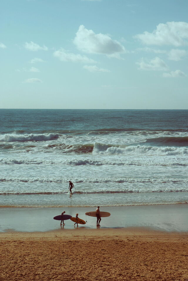 Surfers in Lacanau