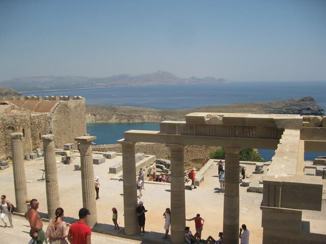 View from Lindos Acropolis