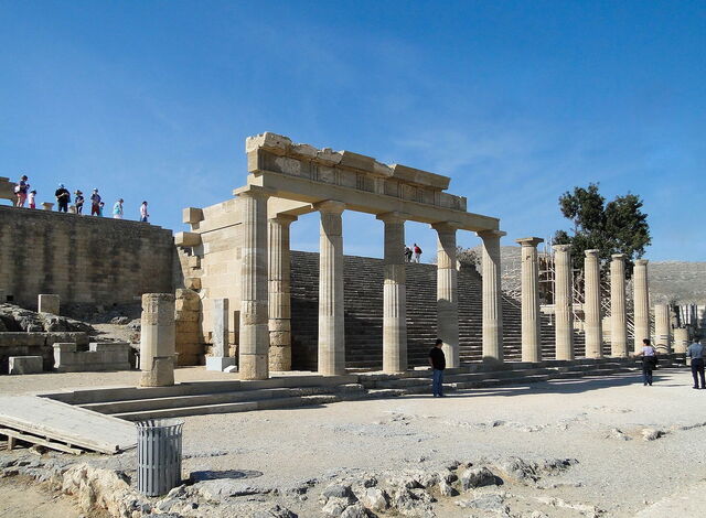 Staircase of the Propylaea at Lindos