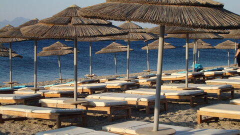 Kos, sun loungers