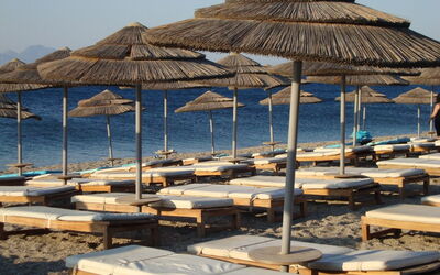 Kos, sun loungers