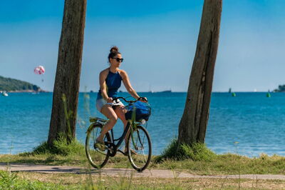 Cycling along the coast in Croatia