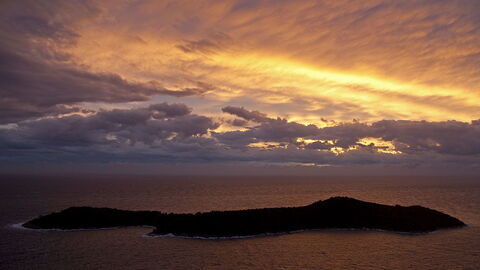 Lokrum, sunset