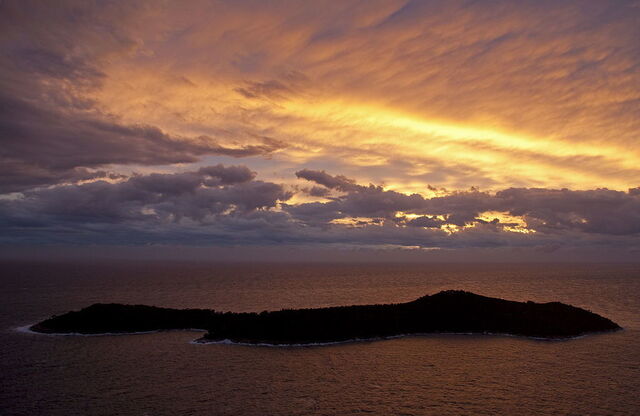 Lokrum, sunset