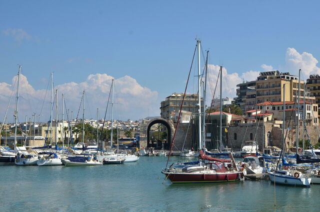 The port at Heraklion